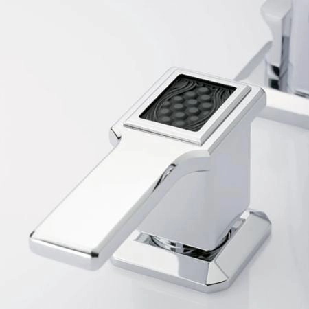 THG Métropolis à manettes cristal noir Смеситель для раковины, на 3 отв., цвет: хром/черный хрусталь