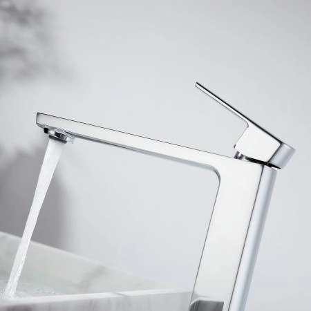 Смеситель высокий для раковины Vincea Next VBF-1N2CH однорычажный, хром