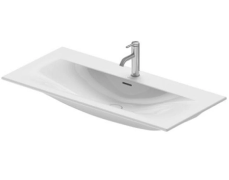 Duravit Viu раковина для мебели 1030x490 мм, c 1 отверстием под смеситель, с донным клапаном, с переливом, цвет белый