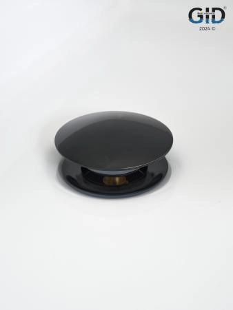 Донный клапан Gid без перелива G-54BL 76601K черный глянцевый 7x7x10