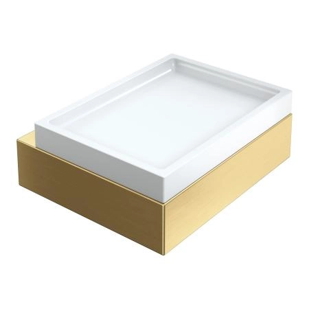 Мыльница Boheme настенная Qubic Matt Gold 10723-MG