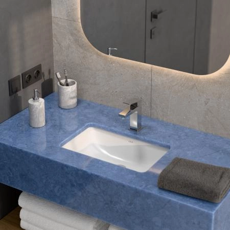 Раковина VitrA S20 7475B003-0618 55 x 37 см прямоугольная белая антибактериальное покрытие Hygiene встраиваемая