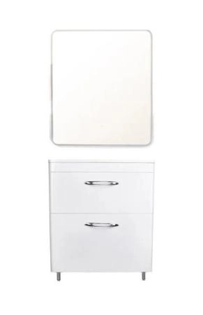 Тумба напольная Style Line Каре 70 (2 ящ.) Люкс белая, PLUS