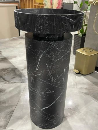 Пьедестал для раковины Boheme Corian 300*720 Nero Marquina 801-Base-NM