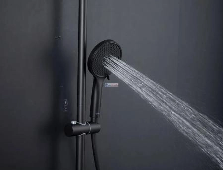 Душевая система Gappo G2496-26 черный матовый с изливом