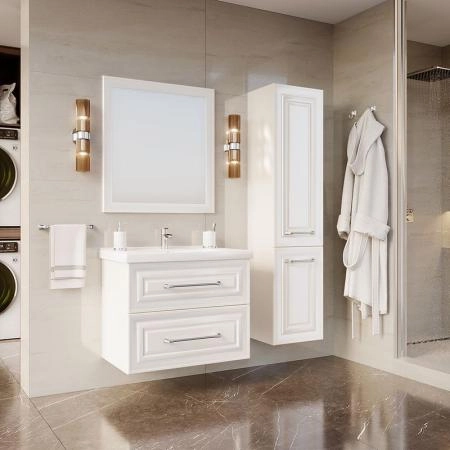 Тумба ASB-Mebel Валенца 80 Слоновая кость подвесная под раковину Гармония 80