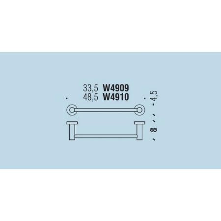 Полотенцедержатель Colombo Plus W4909.NM чёрный матовый