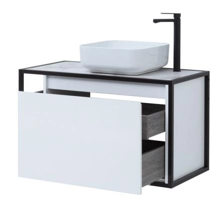 Тумба под раковину Aquanet Nova Lite Loft 90 R белый