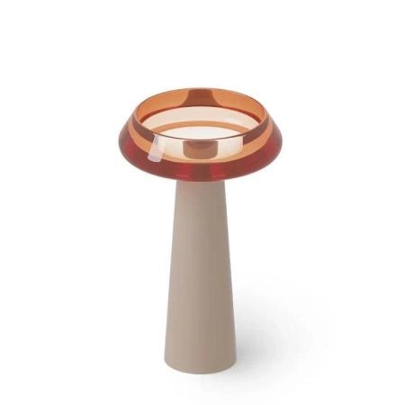 Dea Design Pedestal Basin Раковина 54.5x54.5х90см., напольная, без отв., Glasstech, прозрачная смола, цвет: Brown Copper R9