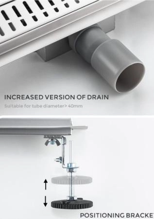 Душевой трап Gappo G87007-3 из нержавеющей стали 70 см