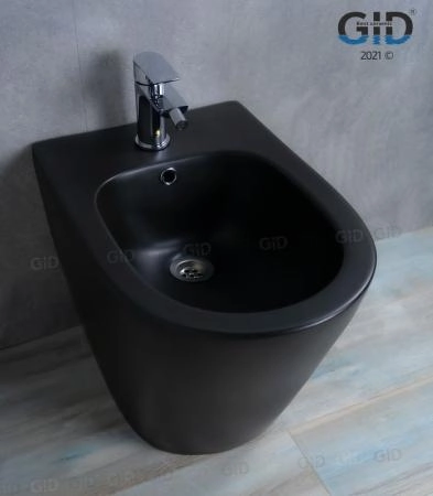 Биде Gid BDN-30BM 53 см напольное черный матовый