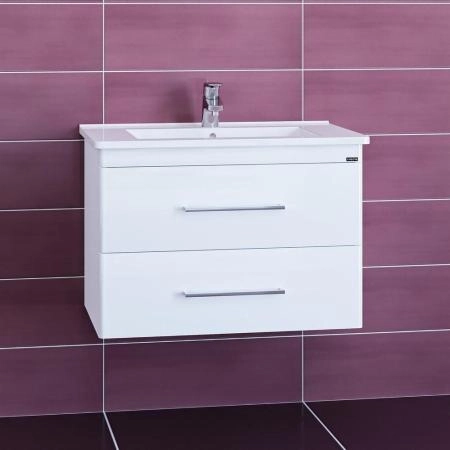 Тумба под раковину СаНта СаНта Вегас 75, 226031, 2 ящика, подвесной (ум. Оскар 75)