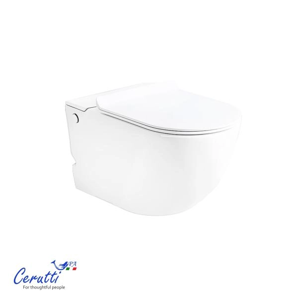 Унитаз подвесной CeruttiSPA БАРБАРИЯ (BARBARIA) Aria Pulse CT10591 (585х360х330) с функцией импульсного смыва БЕЗ РАМЫ