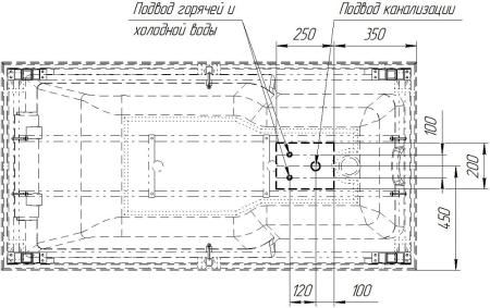 Ванна "РУСИЛЬОН" (чаша, рама-подставка на декоративных ножках, комплект панелей, подголовник, исполнение бронза)