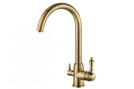 Смеситель для кухни ZORG Steel Hammer (SH 723 BRONZE) бронза