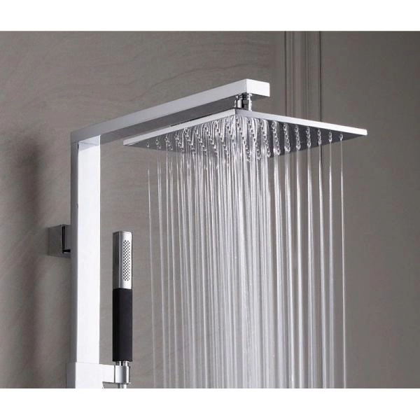 Душевая система Jacob Delafon STRAYT E98321-CP термостат для душа,хром