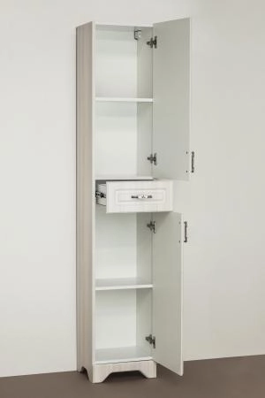 Шкаф для ванной Style Line Elfante Олеандр-2 напольный, рельеф пастель