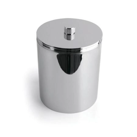 Bertocci Officina 01 Ведро мусорное с крышкой d20xh25см, цвет: хром
