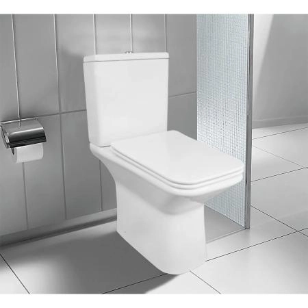 Унитазы Azario Унитаз-компакт безободковый Azario Formal AZ-1353B с крышкой микролифт