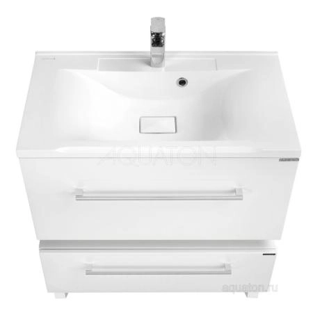 Тумба под раковину Акватон Мадрид 100 М цвет белый