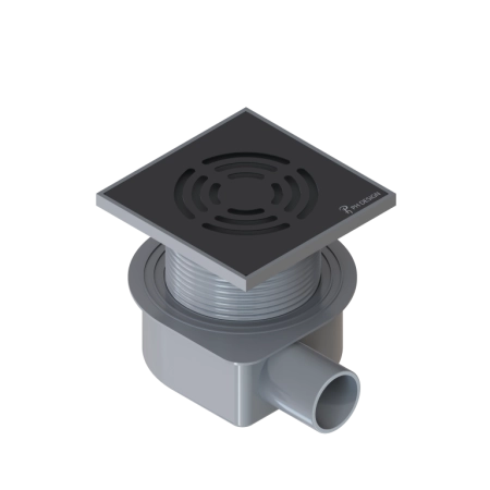 Душевой трап Boheme SMART DESIGN 10x10 cm, нерж.сталь ЧЕРНЫЙ 984-10-B