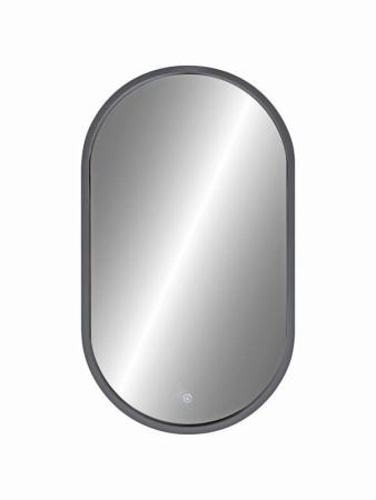 Зеркало Континент Prime standart 450x800 серый ЗЛП1079 с подсветкой