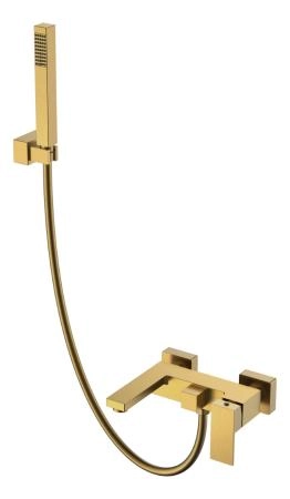 Смеситель для ванны Boheme с душем Qubic Bronze 473-BR