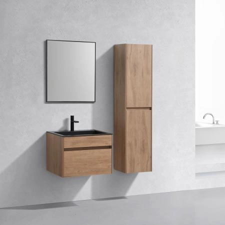 Тумба под раковину Vincea Chiara 600 подвесная, 1 выкатной ящик soft-close, N.Oak