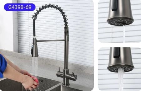Смеситель Gappo G4398-69 для кухни с подключением фильтра питьевой воды