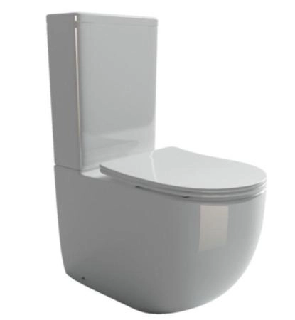 Напольный пристенный унитаз Metropol Rimless