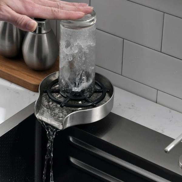 Мойка кухонная Esbano CASCADE-2 750х450х220 оружейная сталь PVD покрытие