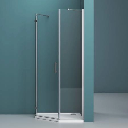 Душевой уголок BelBagno KRAFT 100x100 прозрачное стекло 6 мм профиль хром KRAFT-P-1-100-C-Cr-L