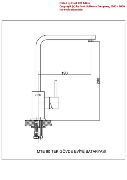 Смеситель для кухни GPD QUADRO MTE90 хром