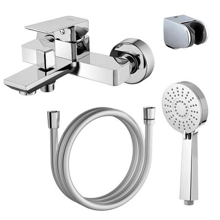 Смеситель для ванны Azario HARDCORE с ручным душем, хром (AZ-VKM238277C)