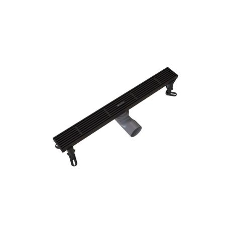 Душевой трап KNOTLOR SDRW0500LBL, линейный матовый черный