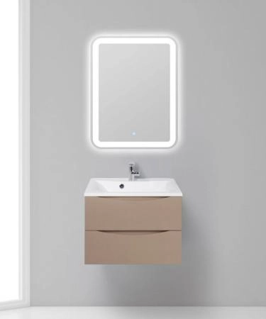 Тумба под раковину Belbagno MARINO Rovere Grigio подвесная 650x450x500 MARINO-650-2C-SO-RG-P