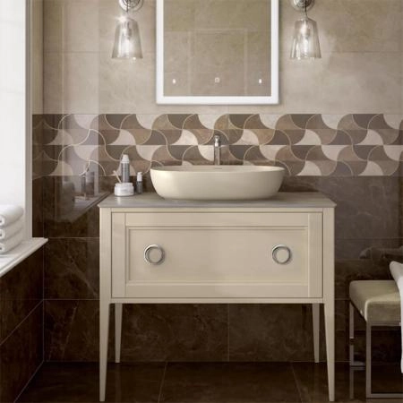 Раковина Kerama Marazzi PLAZA ПЛАЗА PLR.wb.60\SAN накладная 60, песочная матовая