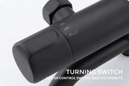 Душевая система Gappo G2490-6 термостат для ванны, черный