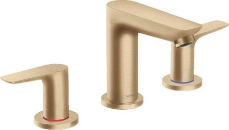 Hansgrohe 71733140 Talis E Смеситель для раковины 104 мм, со сливным гарнитуром, шлифованая бронза