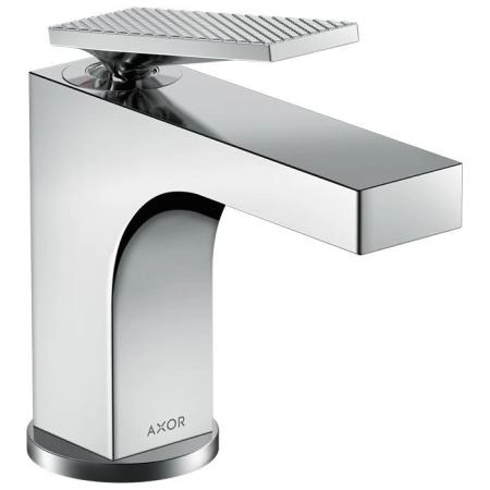 Axor Citterio Смеситель для раковины, 1 отв., излив h90мм, с текстурой, цвет: хром