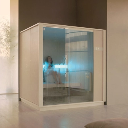 Effegibi One H Filo Сауна 214x171х217см, в нишу, цвет: White Cloud