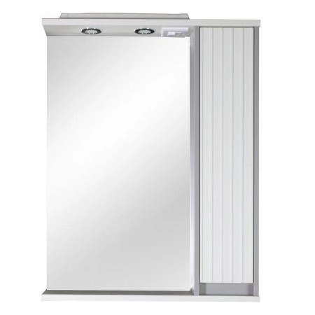 Зеркало ASB-Mebel Мирано 75 ПРАВОЕ Слоновая кость/Шиншилла серая