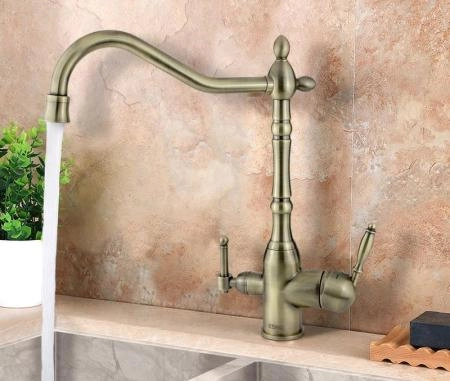 Смеситель для кухонной мойки ESKO Florence FR 519 Br бронза сатин