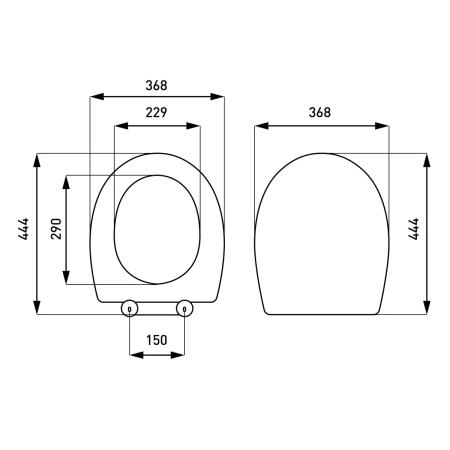 Сиденье для унитаза VitrA Universal  805-003-009 белое дюропласт без микролифта