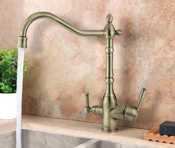 Смеситель для кухонной мойки ESKO Florence FR 519 Br бронза сатин