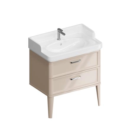 Тумба Kerama Marazzi POMPEI ПОМПЕИ PO.N.80.2\CAM напольная с 2 ящиками 80, камео бежевый глянцевый