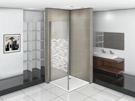 Боковая часть GOOD DOOR INFINITY SP-90-W-CH 90 узорчатое