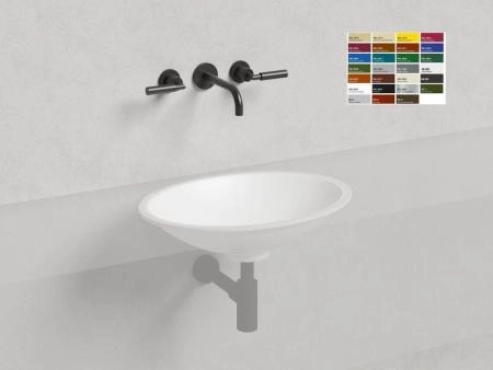 Раковина Salini MAREA 11 RAL S-Sense покраска RAL глянцевая 55x40 1802111GF встраиваемая