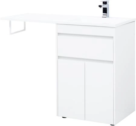 Тумба под раковину Aquanet Токио 58 белый (напольная, 1 ящик, 2 дверцы)