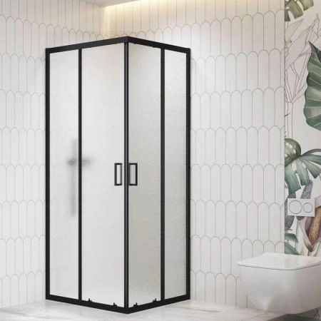 Душевой уголок RGW Classic CL-36B 90x90 Черный матовый шиншилла